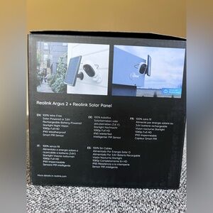 Reolink Argus 2+ Security Camera with Solar Panel - Black